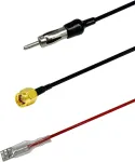 Vecys dab dab+ automobilinė antena "ryklio peleko" fm/am radijo antena signalo stiprintuvas sma į din ki&scaron;tuko jungtį automobilio stogo dab automobilinis skaitmeninis stereo radijas 5 m rg174 kabelis transporto priemonei automobilinis skaitmeninis fm/ ...