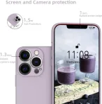 Orda silikoninis dėklas, skirtas iphone 13 pro, mobiliojo telefono dėklas, skirtas iphone 13 pro, itin plonas su mikropluo&scaron;tu, skysto silikono gelio guma, atsparus įbrėžimams, visapusi&scaron;ka apsauga, matinis dėklas, skirtas iphone 13