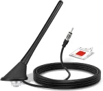 Bingfu automobilio radijo antena, 22 cm universali montuojama ant stogo Fm/am antena su montavimo pagrindu, 5 m kabelis, Din ki&scaron;tukas automobiliui, sunkvežimiui, visureigiui stereo galvos įrenginio imtuvui