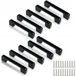Baldų spintelių rankenėlės &times;10 madingos kvadratinės 136mm