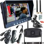 Ai-7010 belaidžio atbulinės eigos kamera full hd su žmonių aptikimu
