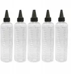 5 vnt. i&scaron;spaudžiamų butelių, plastikiniai buteliai, 500 ml