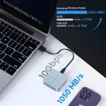 Fanxiang 500gb i&scaron;orinis ssd kietasis diskas, magnetinis i&scaron;orinis ssd su priklijuotais metaliniais žiedais iki 1050 mb/s ra&scaron;ymo greitis - usb 3.2 (gen 2) type c, suderinamas su iphone 15/16, pc, mac, ne&scaron;iojamaisiais kompiuteriais, plan&scaron;etiniais kompiu ...