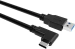 Easy Hood Usb C kabelis 5 m Usb 3.0 A į Usb C kabelį 90 laipsnių Usb 3.2 Gen Type C duomenų kabelis 4k 60hz vaizdo perdavimui, skirtas Sony A7iv A7r Iv A7iii A7riii Nikon Z6 Z7, Eos R Rp G7x Mark Iii Fuji X-t3 X-t4