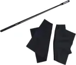 Ritoeasysports fleitos valymo rinkinys, plastikinis fleitos valymo pagaliukas, audinio valymo servetėlių priežiūros rinkinys fleitoms ir piccolo fleitoms medinių pučiamųjų instrumentų valymui ir priežiūrai