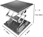 Heywin laboratorinė kėlimo platforma 200 x 200 mm, skirta mar&scaron;rutizatoriams, lazeriams, spintelėms, foto skyriams kelti arba nuleisti, arba kaip laboratorinė kėlimo platforma