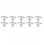 125 rinkinių 17 mm sagos &scaron;irdelės formos sidabro spalvos 2,5x8mm jl