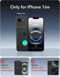 Esr dėklas, skirtas iphone 16e, suderinamas su magsafe, sertifikuota karinė apsauga, stipri magnetinė jėga, atsparus smūgiams ir įbrėžimams, magnetinis telefono dėklas, iphone 16e dėklas, classic hybrid