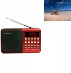 Automagnetola Garsiakalbis su jungtimis Fm radijas Lcd Usb Sd Tf Mini ne&scaron;iojamas mažas garsiakalbis