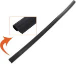 Dl-pro apatinė tarpinė 550 mm, suderinama su Whirlpool Bauknecht 481246668912 durelių sandarikliu, guminiu sandarikliu, sandarinimo lūpa, durelių gumine prijuostės tarpine Adp Adg Adl Dwh Mdw Kd indaplovei