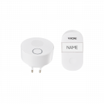 Orno Belaidis durų skambutis SONUS AC, tinklas, mygtukas be baterijos, mokymosi sistema, 38 garsai, 100 m