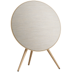 Bang & Olufsen Beosound A9 5th Gen Speaker Gold Tone (Back Sand/Cover Golden/Legs Baltas Oak)