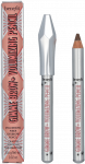 Benefit Gimme Brow+ Volumizing Pie&scaron;tukas Mini antakių pie&scaron;tukas, atspalvis: 3 Warm &scaron;viesiai rudas, 0,6 g