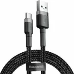 Baseus CATKLF-AG1 Kabelis USB-A (M) - USB-C (M) 0.5 m juoda