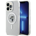 Apple iPhone 15 Pro Max Karl Lagerfeld dėklas Karl&Choupette Glitter MagSafe (KLHMP15XHGKCNOT) skaidrus