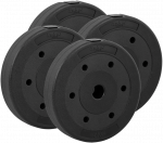 Bituminių svarelių rinkinys 4x5kg, skylė 31mm, REBEL ACTIVE