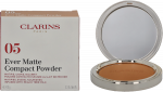&bdquo;Clarins Ever Matte&ldquo; matinio efekto kompaktinė pudra &bdquo;05 Medium Deep&ldquo;, 10 g