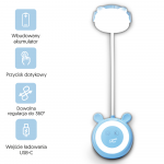 Lamex LED me&scaron;kiuko stalinis lempa 3W, 3000/4500/6000K, reguliuojamas, 1200mAh, mėlynas, LTC