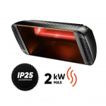 Heliosa Hi Design Halogeninis infraraudonųjų spindulių &scaron;ildytuvas Heliosa 66 Juodas