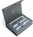 Parker IM Monochrome Mėlyna Plunksnakočio + Tu&scaron;inuko rinkinys 2172966 + 2172963 dovanų dėžutėje