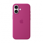 Apple iPhone 16 Silikoninis dėklas with MagSafe - Fuchsia