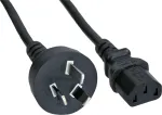 Kabelis zasilający InLine 35vnt. Bulk-Pack InLine&reg; maitinimo kabelis Australijoje iki 3 kontaktų IEC C13 1,8 m