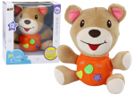 Interaktyvus pliu&scaron;inis me&scaron;kiukas Lean Toys su garsais ir melodijomis
