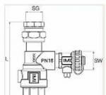 IMI HYDRONIC ENGINEERING A/S DLV 15 i&scaron;leidimo vožtuvas - I&scaron;leidimo vožtuvas DLV, vidinis sriegis i&scaron; abiejų pusių