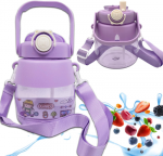 Extralink | Vandens butelis mokykliniam darželiui | vandens buteliukas su &scaron;iaudiniais virveliais vaikams 1l