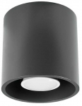 Sollux Lighting Lubinis &scaron;viestuvas ORBIS 1 antracito spalvos