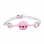 Ouch By Shots Rožinė Ouch! Paris Collection Silicone Breathable Ball Gag Rožinė Adjustable Strap