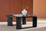 Venture Design Sofos stalas, Juno, 120 cm, Juodas