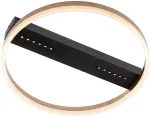 36W LED pavir&scaron;inis lubinis &scaron;viestuvas DEMY, juodos/aukso sp., 3000K