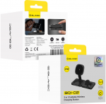 Oem Blavec belaidis įkroviklis BQI-02 Qi 15W magnetic Magsafe 3 in 1 (BQI02-QIMB) juodos spalvos
