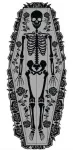 Fiesta Stalo takelis su skeletu