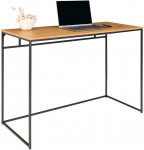 HouseNordic Vita ra&scaron;omasis stalas - ąžuolo imitacijos ra&scaron;omasis stalas su juodu rėmu 100x45x75 cm, 1 vnt.