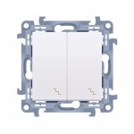 Elektro Plast 48.217 Paskirstymo blokas-&scaron;akos 2x1 polių AL/CU 35-150mm2 geltonai žalias plok&scaron;čias montavimas ir TH bėgelis WLZ35/2x150/su 48.217