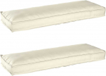 Pallet pagalvių rinkinys 2 pcs Kreminė 120 x 40 x 8 cm