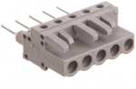 Wago MCS-MIDI Classic lizdas, 5 polių, pilkas, 5 mm žingsnis (232-135/005-000)