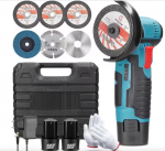 Akumuliatorinis kampinis &scaron;lifuoklis, su 5 pjovimo diskais Happy People HPS-1