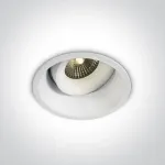 6,5W LED įleidžiamas, pakreipiamas &scaron;viestuvas, baltas, 3000/3500/4000K, IP54, dimeriuojamas, 11107WD/W/V