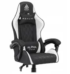 Alpha Gaming Žaidimų kėdė, pasukama biuro žaidimų kėdė KEVLAR Baltas