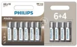 Philips LR6A10BP/10, Vienkartinės baterijos, AA, &Scaron;arminės, 1,5 V, 10 vnt., 5 metai