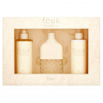 Set Fcuk: Friction Eau De Parfum For Women, 100 ml + Friction Hydrates Losjonas kūnui, 250 ml + Friction Scented Pur&scaron;kiklis For Women, 250 ml