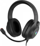 Genesis Ausinės Žaidimams | Neon 213 RGB | su laidu | Over-Ear | Mikrofonas | Juodas