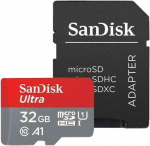 Atminties kortelė SanDisk Ultra Micro SDHC 32GB + SD adapteris