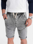 Denim vyri&scaron;ki džinsiniai &scaron;ortai - pilki w361