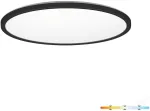 12W LED lubinis &scaron;viestuvas NIVERA CIRCLE, juodas, 3000/4000/6000K, IP54