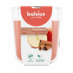 Bolsius Kvapiosios žvakės stiklinė &bdquo;True Scents&ldquo; &Oslash;97x85mm, obuolių ir cinamono skonio