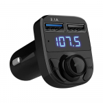 Goodbuy automobilinis FM siųstuvas USB | Micro SD | USB | Mėlynas LED | 3.1A v2